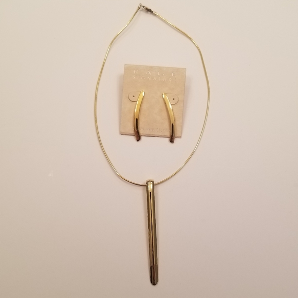 ✅#1026GN Rage Collection Gold plated over Sterlin Silver Wire Necklace Rare Auth - Picture 7 of 8